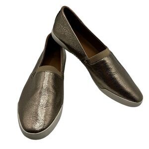 Frye Melanie Slip On Flats Loafers Gold Mirror Size 6.5